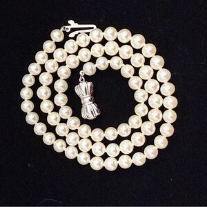 Mikimoto Sea Magic Pearl Necklace with Silver Clasp
